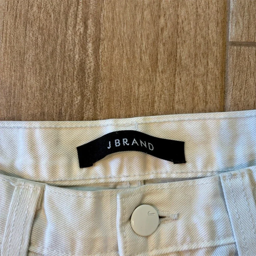 J. Brand Shorts Womens Size 28 White Cut-Off Distressed Raw Hem Casual